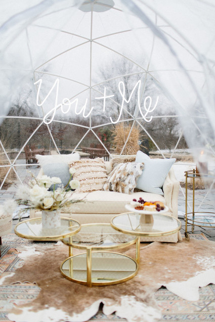 Winter white wedding ideas inspired by an ice storm