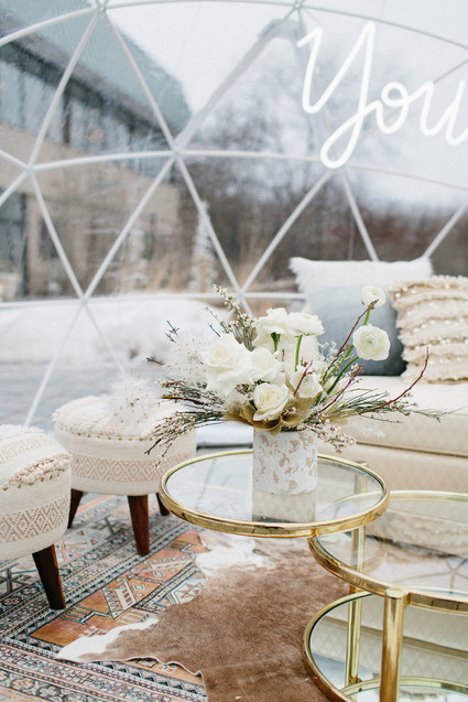 Winter white wedding ideas inspired by an ice storm
