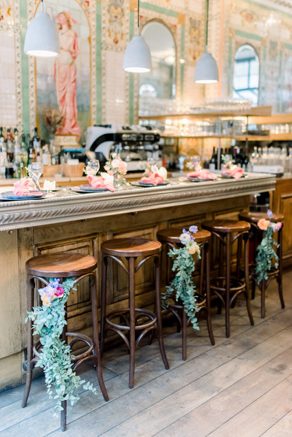 How to elope in Paris in the spring, at the most beautiful Art Nouveau cafe