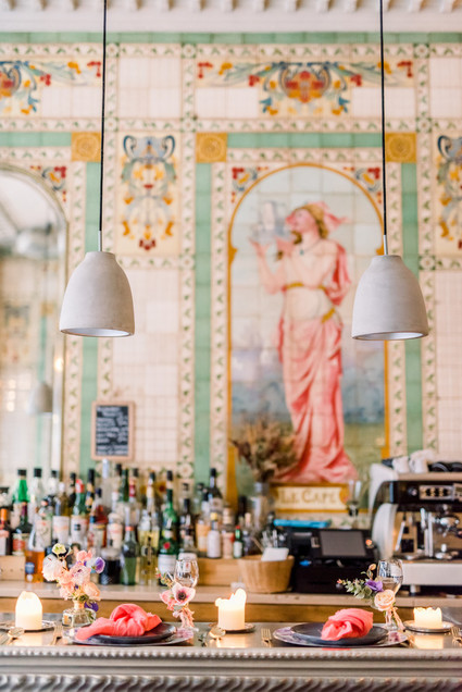 How to elope in Paris in the spring, at the most beautiful Art Nouveau cafe