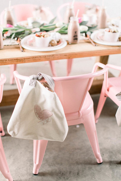 Girly pink birthday party brunch