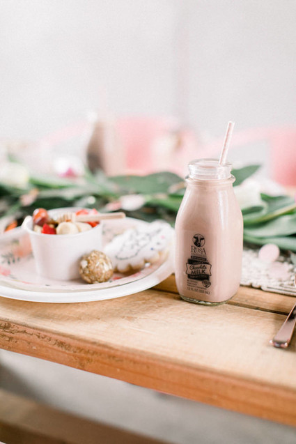 Girly pink birthday party brunch