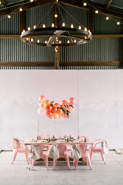 Girly pink birthday party brunch