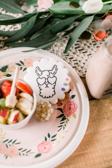 Girly pink birthday party brunch