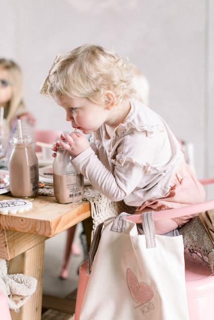 Girly pink birthday party brunch