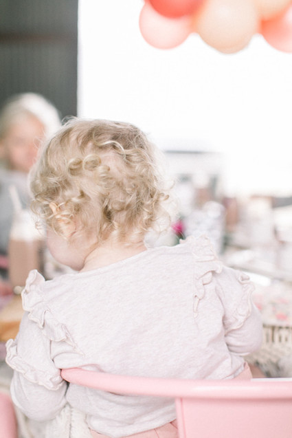 Girly pink birthday party brunch