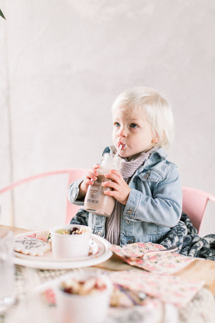 Girly pink birthday party brunch