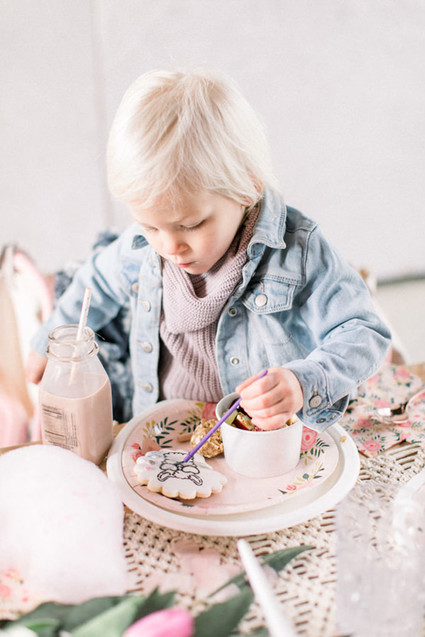 Girly pink birthday party brunch