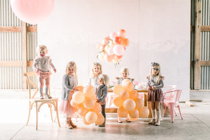 Girly pink birthday party brunch