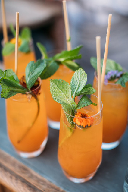 Garden wedding cocktail