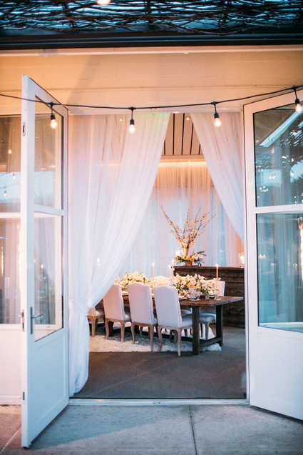 Glam wedding tablescape