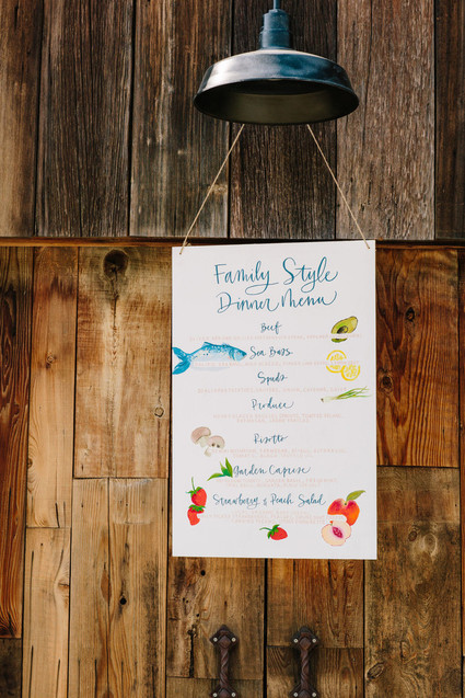 watercolor wedding menus
