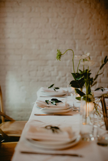 Whimsical stylish wedding in a Brooklyn brownstone