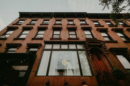 Whimsical stylish wedding in a Brooklyn brownstone