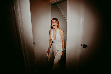 Whimsical stylish wedding in a Brooklyn brownstone