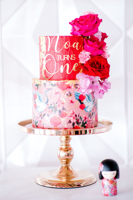 Cherry blossom 1st birthday party