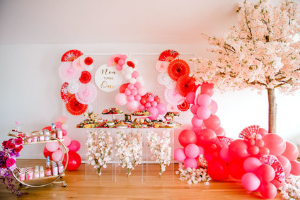 Cherry blossom 1st birthday party