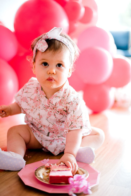 Cherry blossom 1st birthday party