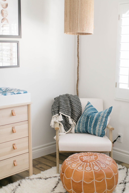 Mudcloth inspired boy's nursery