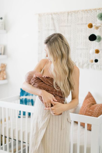 Mudcloth inspired boy's nursery