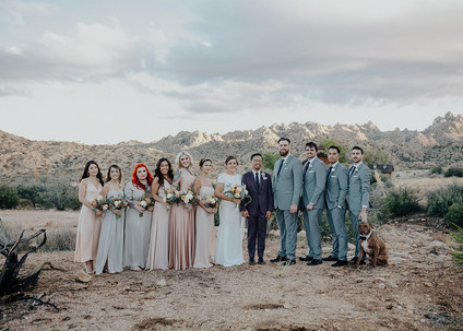 Folksy Joshua Tree wedding with the ultimate desert color palette