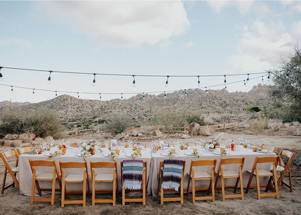 Folksy Joshua Tree wedding with the ultimate desert color palette