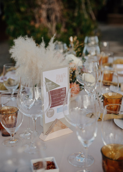 modern desert-inspired table numbers Inspiration