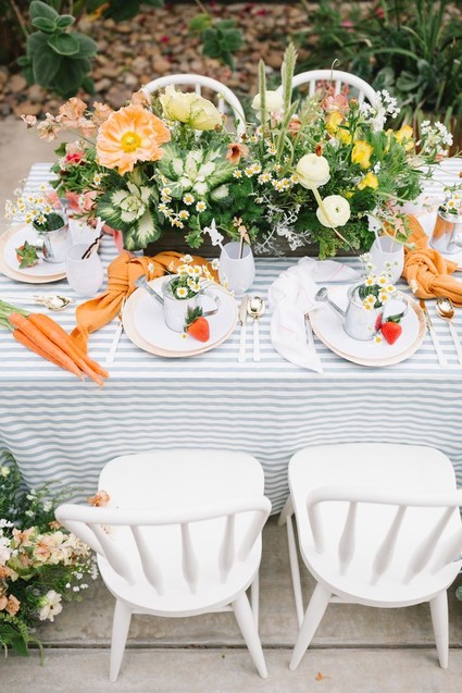 Peter Rabbit themed Easter brunch for kids Inspiration