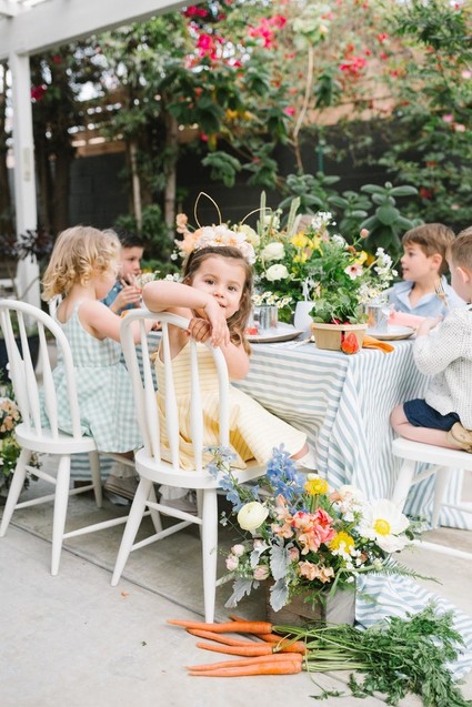 Peter Rabbit themed Easter brunch for kids Inspiration