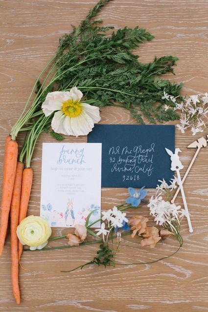 Peter Rabbit themed Easter brunch for kids Inspiration