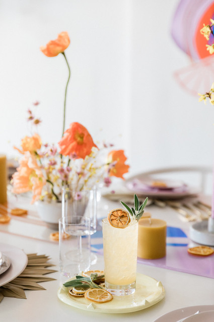 Modern spring tablescape ideas plus 3 spring cocktails