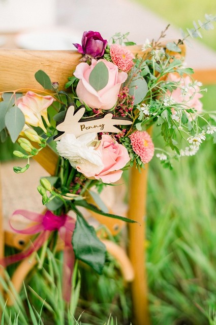 easter brunch picnic in the wildflowers