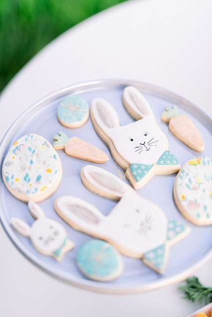 easter brunch picnic in the wildflowers