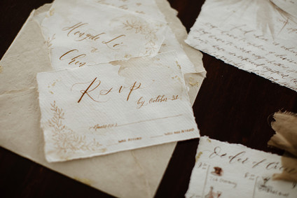 Tropical fall wedding in Thailand with rust and peachy accents