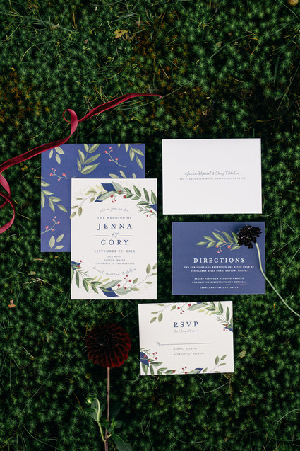 Folksy backyard brunch wedding invites