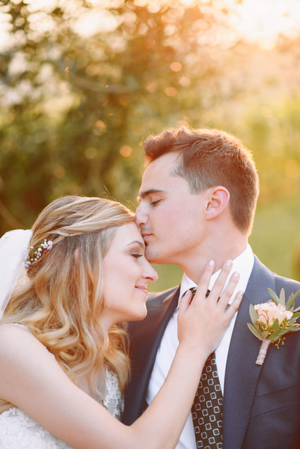 Romantic destination wedding at a pink Tuscan villa