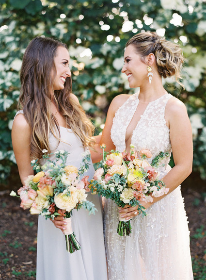 Romantic Hawaii wedding with an insanely cool dress, inspired by a Maui sunset