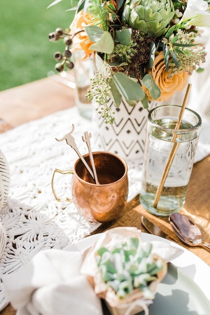 Boho Western boy's baby shower Inspiration
