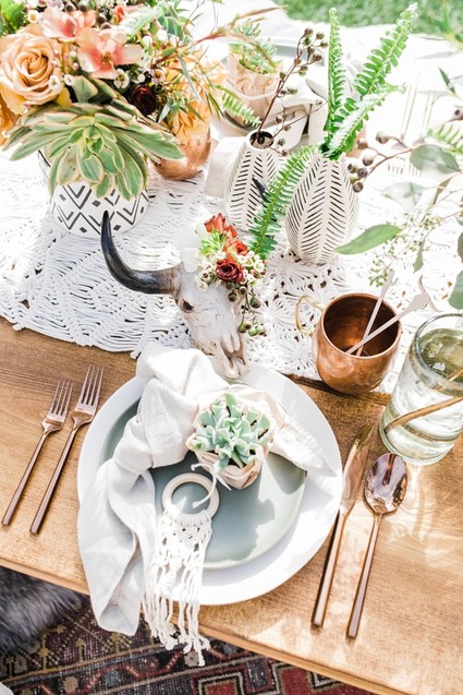 Boho Western boy's baby shower