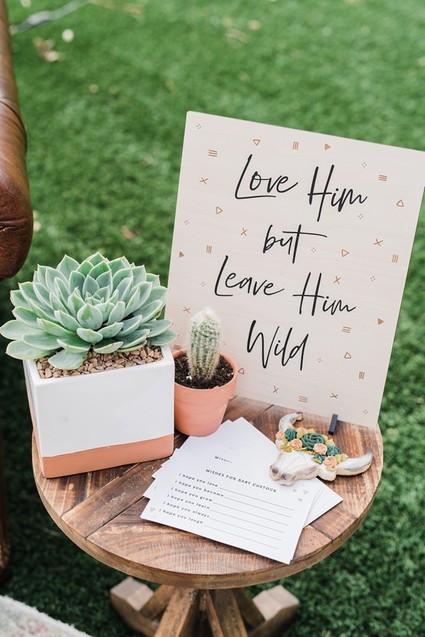 Boho Western boy's baby shower