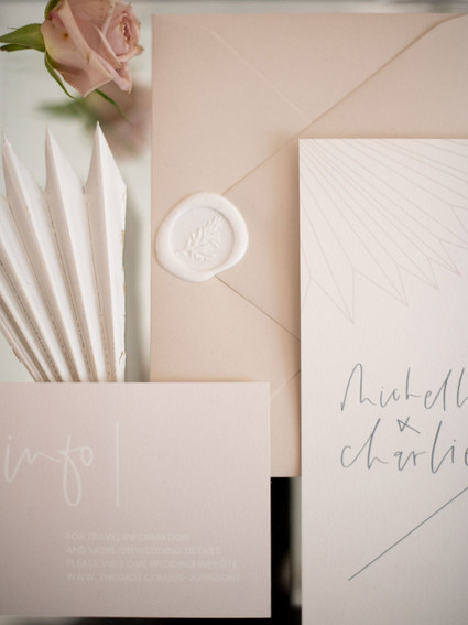 Modern wedding invitations