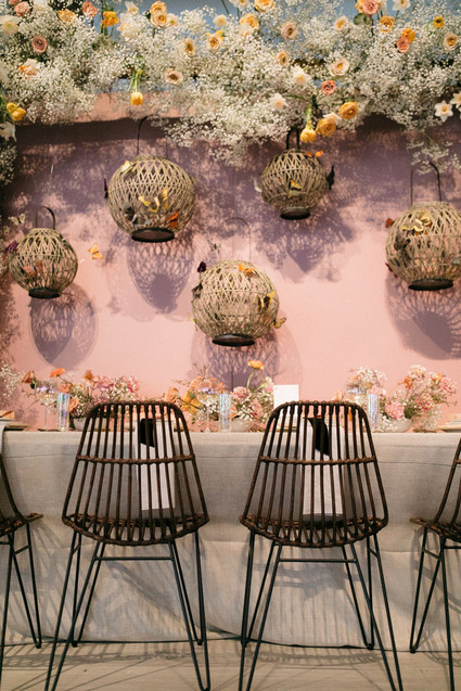 Spring wedding decor