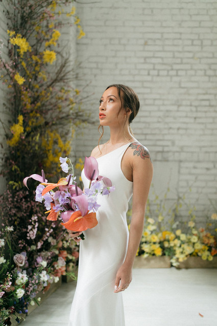 Spring bridal gown