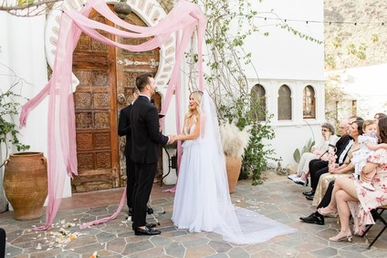Milennial Pink Boho Dream Wedding at Korakia in Palm Springs