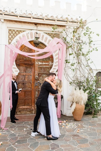 Milennial Pink Boho Dream Wedding at Korakia in Palm Springs
