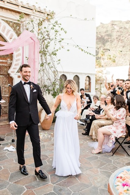 Milennial Pink Boho Dream Wedding at Korakia in Palm Springs