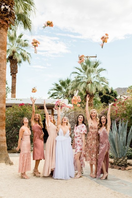 Milennial Pink Boho Dream Wedding at Korakia in Palm Springs