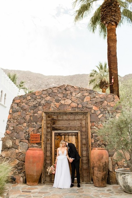 Milennial Pink Boho Dream Wedding at Korakia in Palm Springs