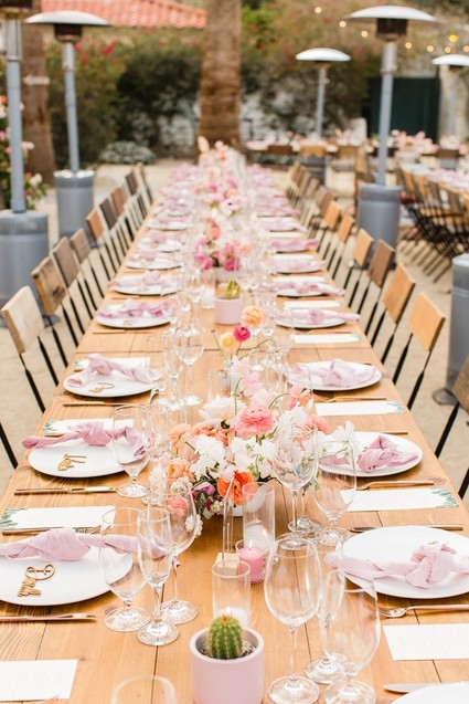 Milennial Pink Boho Dream Wedding at Korakia in Palm Springs Inspiration