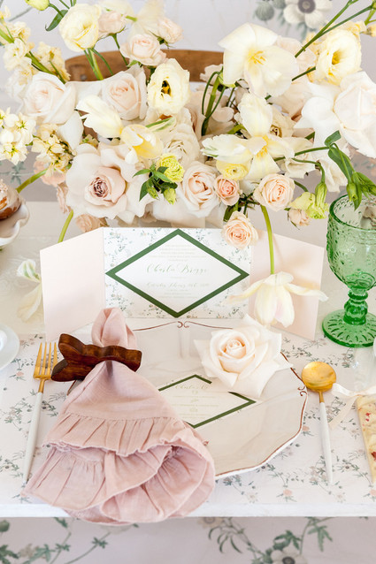 Floral French Cafe girl's birthday Inspiration